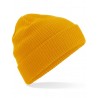 Czapka zimowa z bawełny organicznej - mod. B50:Mustard, 100% bawełna, One Size